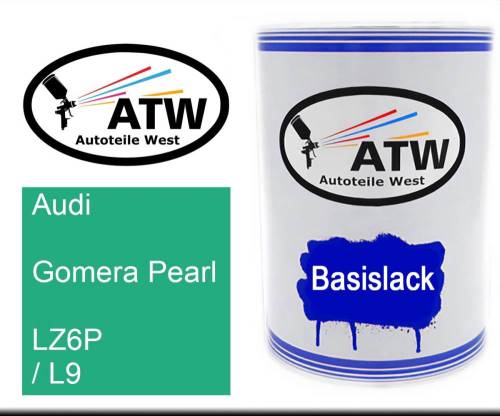 Audi, Gomera Pearl, LZ6P / L9: 500ml Lackdose, von ATW Autoteile West.